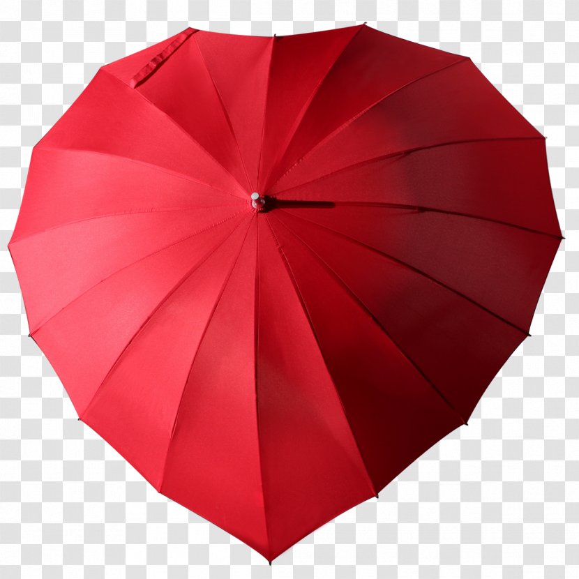 Umbrella Gift Heart Red Woman Transparent PNG