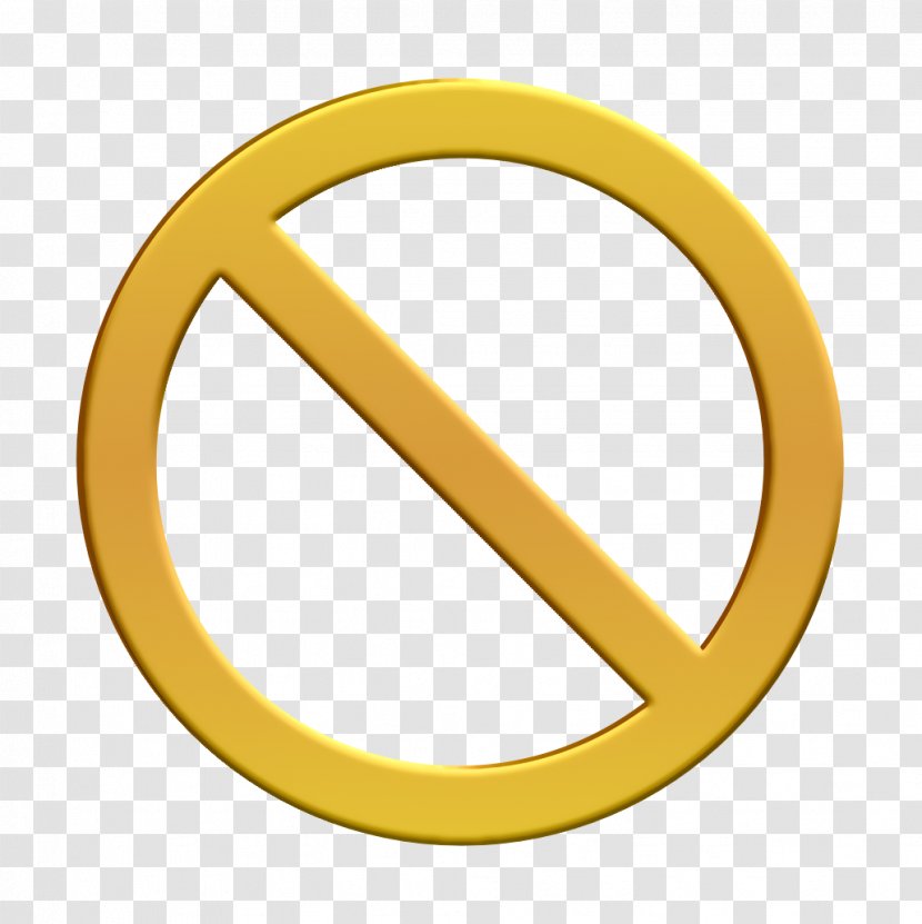 Interested Icon Not - Symbol - Oval Transparent PNG