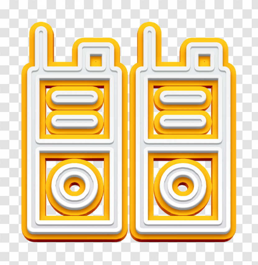 Summer Camp Icon Walkie Talkie Icon Frequency Icon Transparent PNG