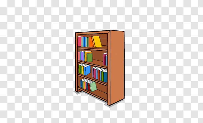 Bookcase Shelf - Flat Design - Borrowed Books Transparent PNG