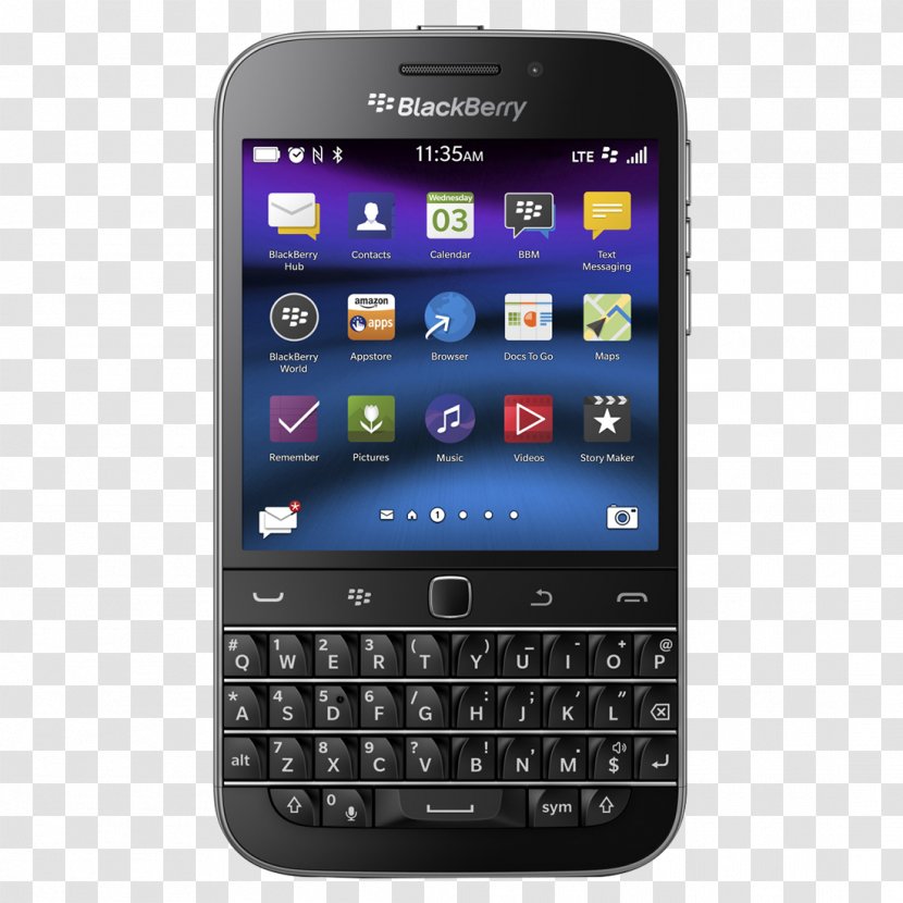 BlackBerry Smartphone LTE QWERTY Telephone - Numeric Keypad - Blackberry Transparent PNG