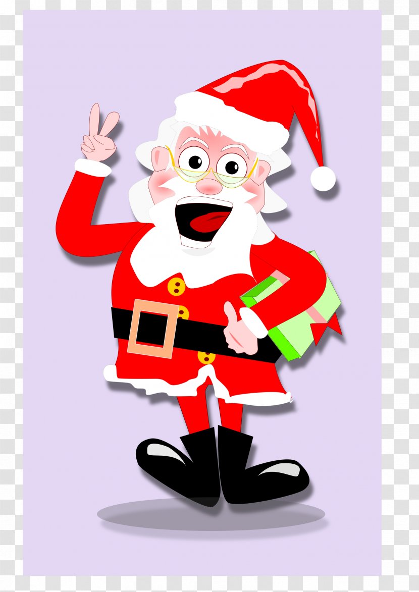 Santa Claus Christmas Clip Art - Mascot - Saint Nicholas Transparent PNG