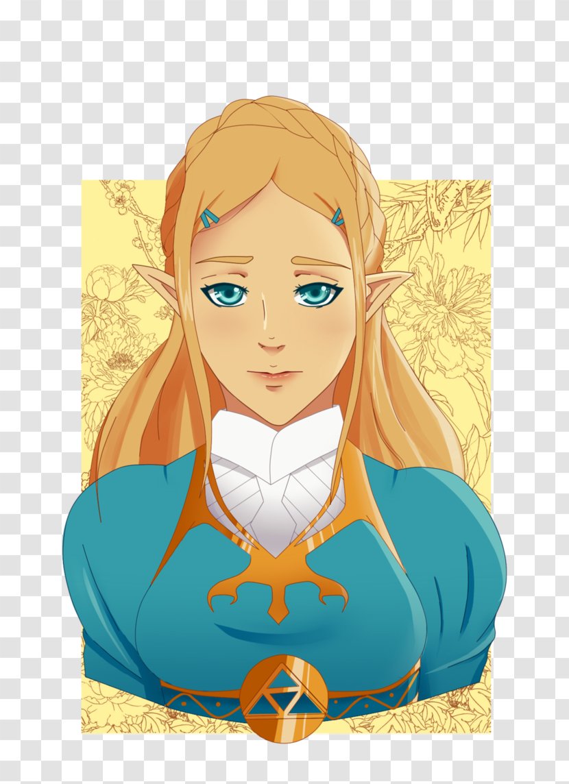 Cartoon Princess Zelda Fan Art - Watercolor - All For Nothing Transparent PNG