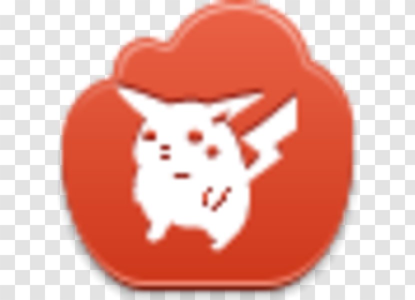 Clip Art Pikachu Image - Red - Pokemon Button Transparent PNG