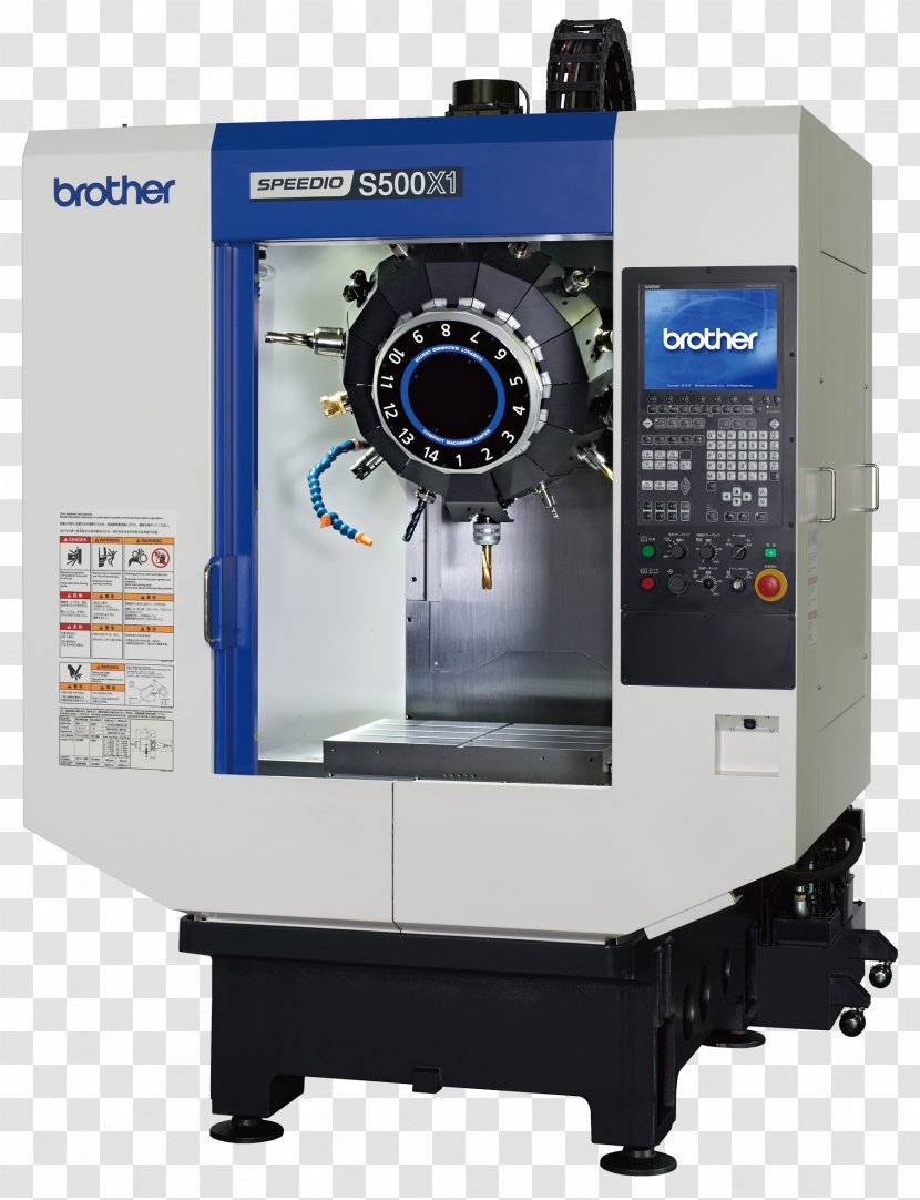 Computer Numerical Control Machining Machine Tool Lathe Brother Industries - Milling - Cnc Transparent PNG
