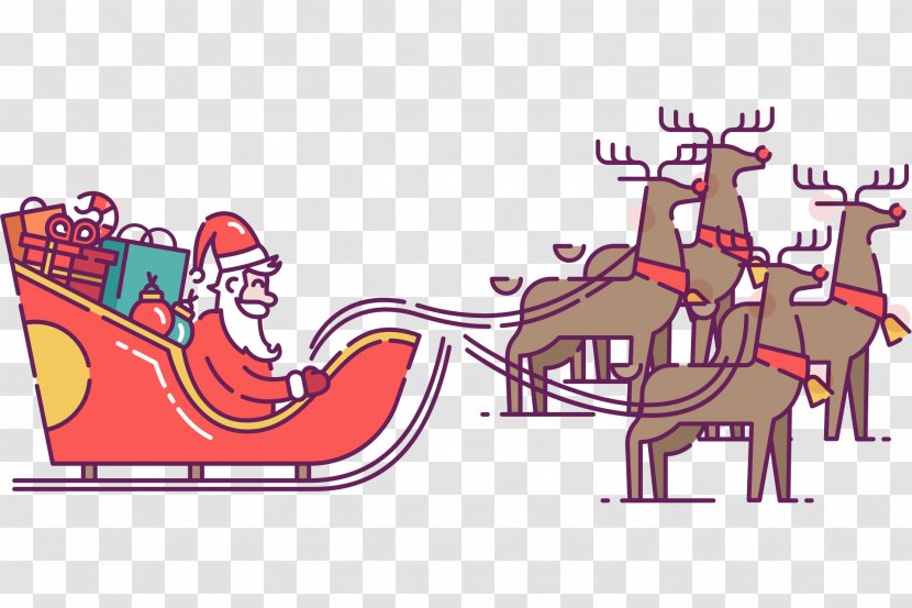 Santa Claus's Reindeer Christmas Day Clip Art - Claus Transparent PNG