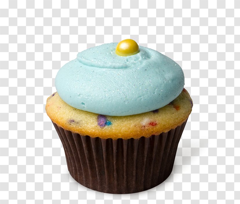 Cupcake Muffin Buttercream Birthday Cake - Icing Transparent PNG