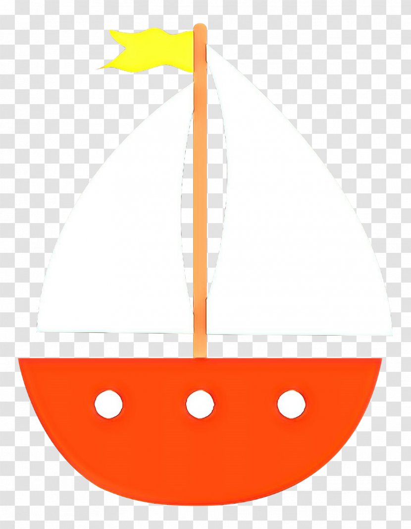 Ship Cartoon - Sailboat - Logo Orange Transparent PNG
