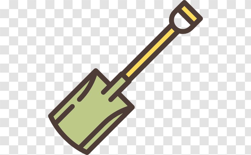 Shovel Gardening Icon - Yellow - Cartoon Transparent PNG