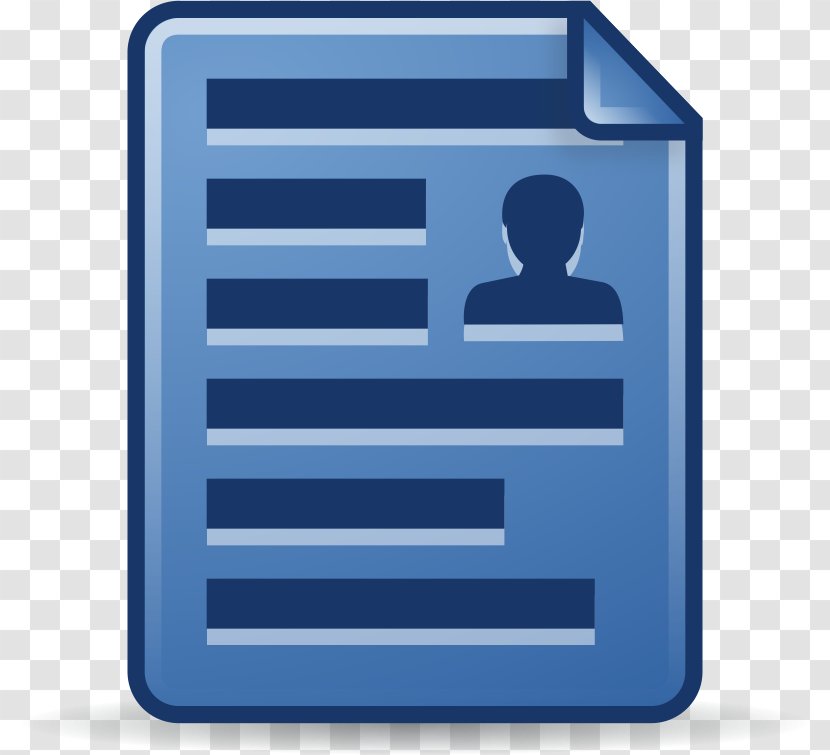 Clip Art - Document - Electric Blue Transparent PNG