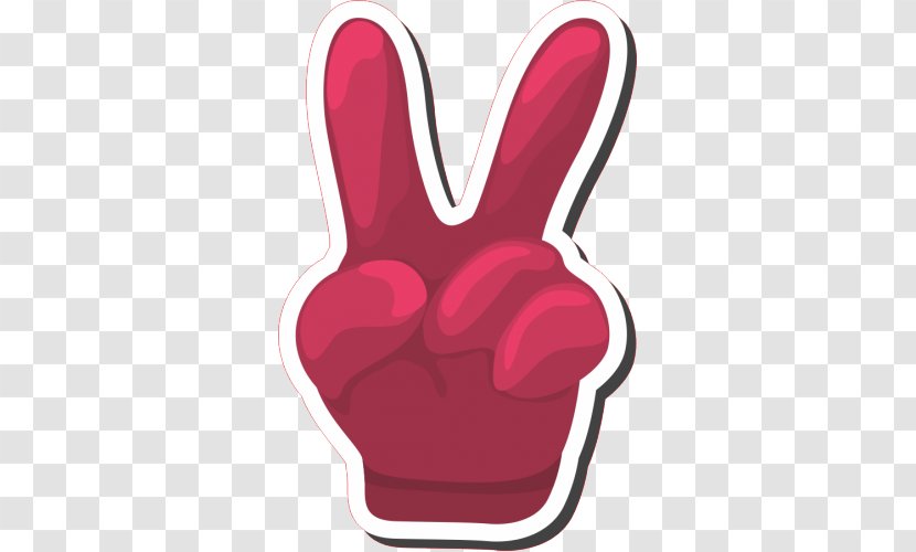 Thumb Finger Victory - V Sign Transparent PNG