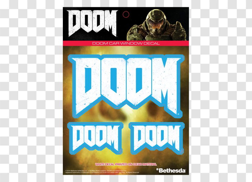Logo Decal Window Poster Doomguy Transparent PNG