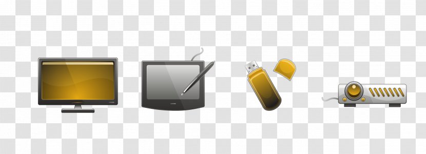 Brand Text Electronics Multimedia - Yellow - Vector Computer Monitor Transparent PNG