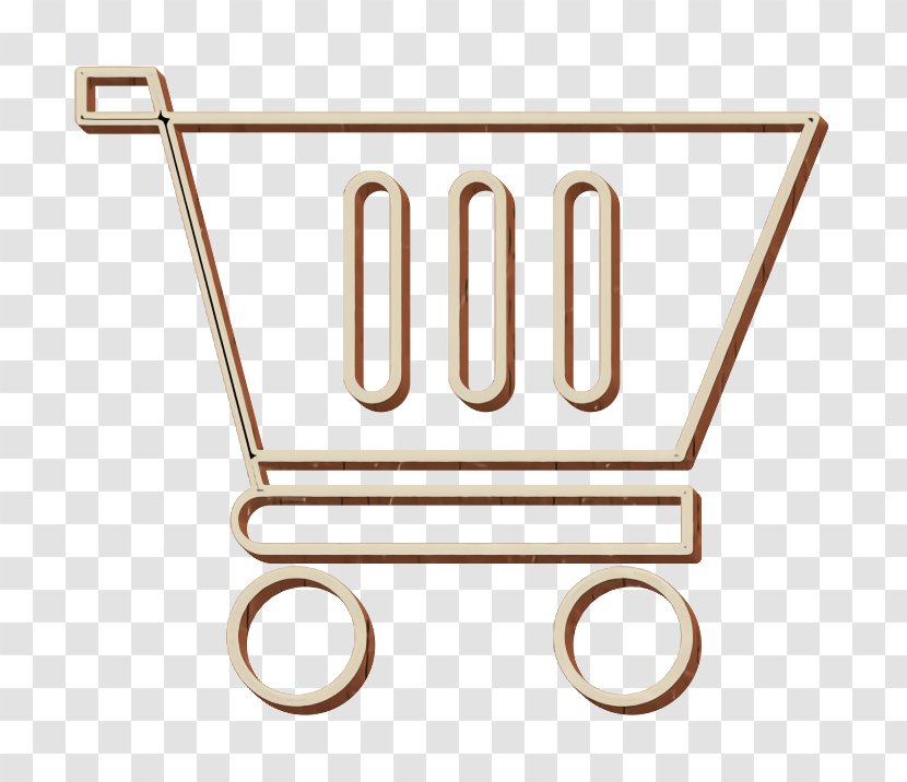 Bag Icon Cart Ecommerce - Shopping - Metal Brass Transparent PNG