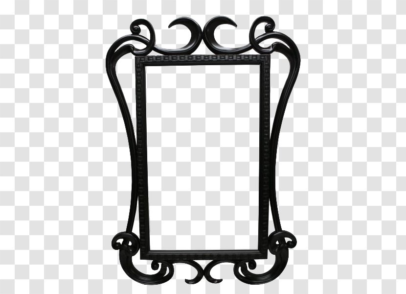 Magic Mirror Picture Frames Clip Art - Black And White - Download Vector Free Transparent PNG