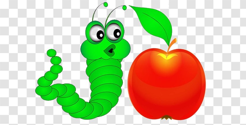 Royalty-free Drawing Illustration - Organism - Cartoon Bugs Eat Apples Transparent PNG