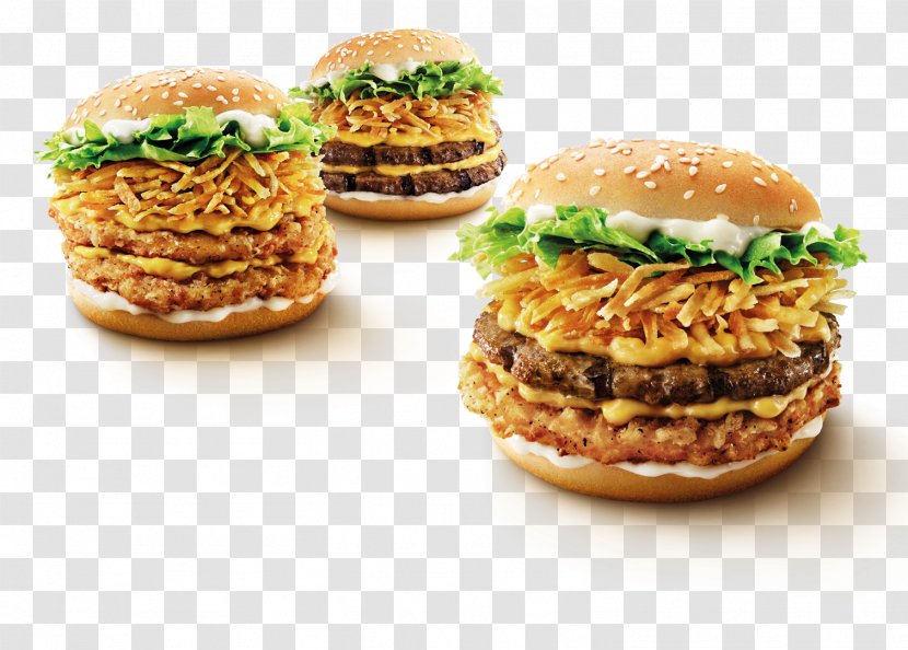 Hamburger Veggie Burger Fast Food Breakfast Sandwich Chicken - Vegetarian - King Transparent PNG