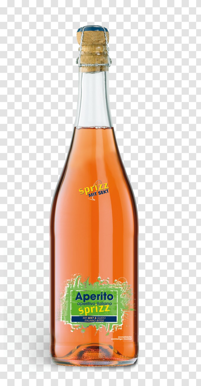 Liqueur Glass Bottle Wine Spritz Orange Drink Transparent PNG