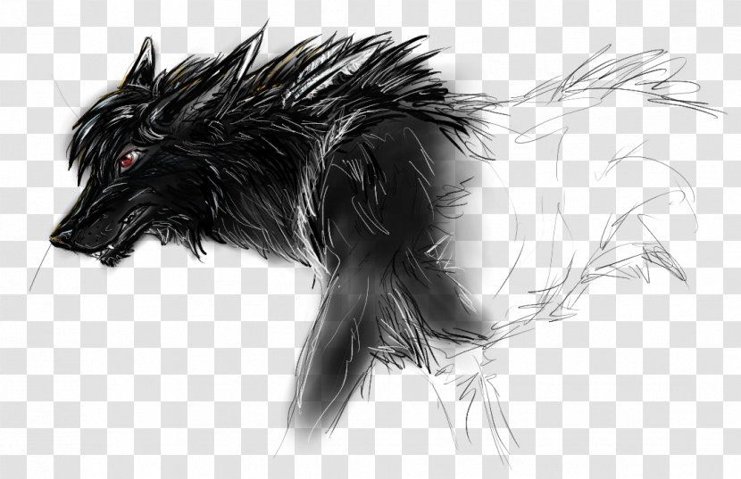 Gray Wolf Canidae Drawing Sketch - Deviantart - Werewolf Transparent PNG