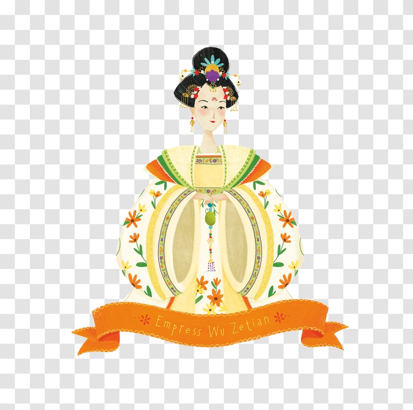 Emperor Of China Female History Illustration - Ancient Woman Transparent PNG