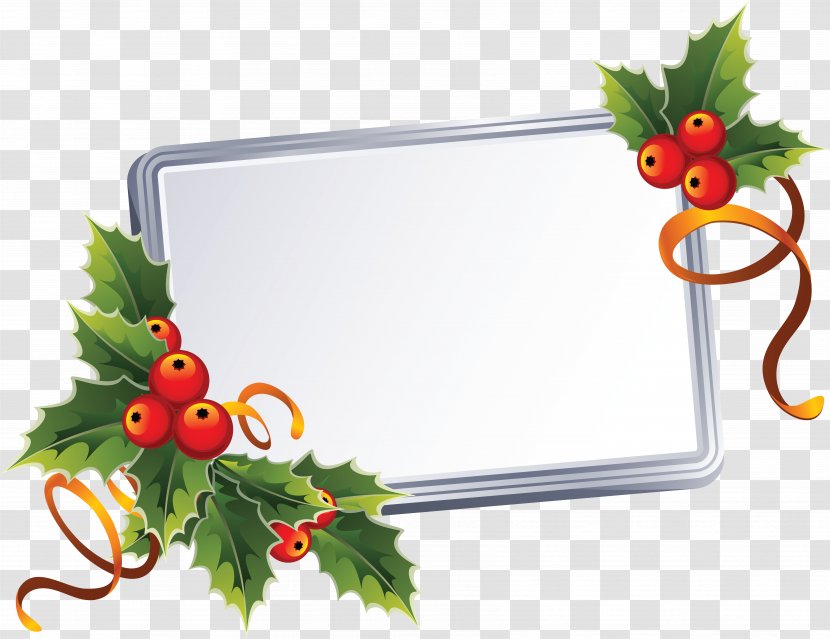Christmas Picture Frames Clip Art - Ornament - ETIQUETTE Transparent PNG
