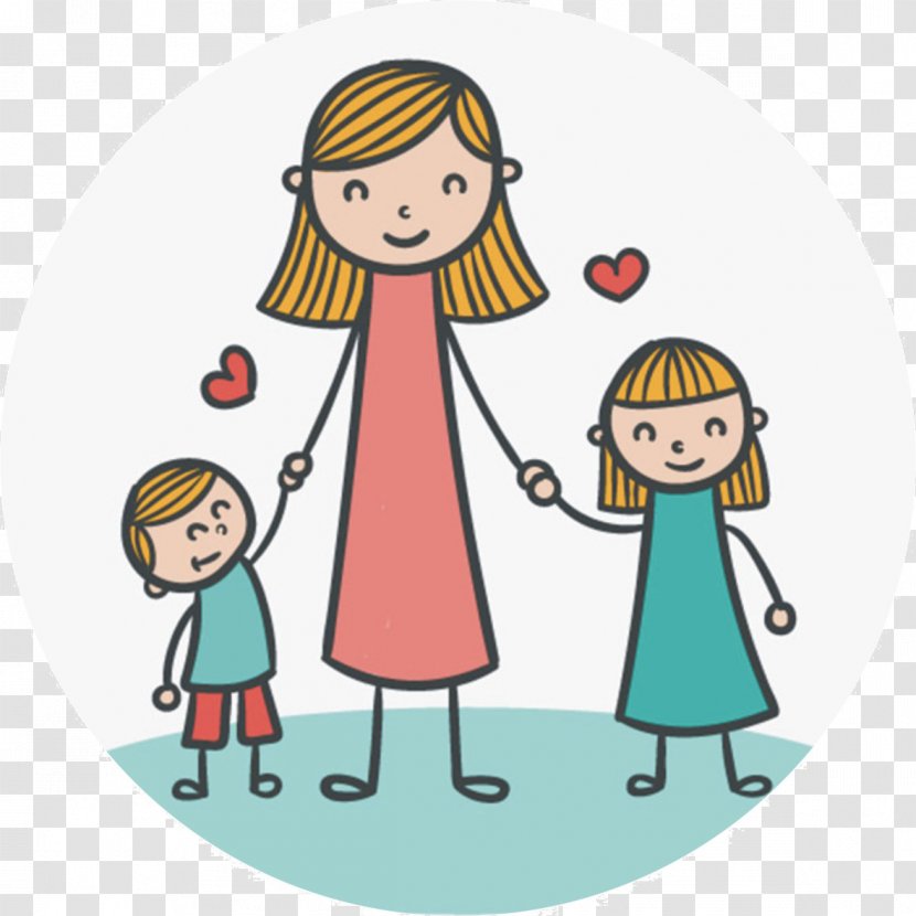 Happy Mother's Day Vector Graphics Daughter - Holding Hands - Toutou Transparent PNG