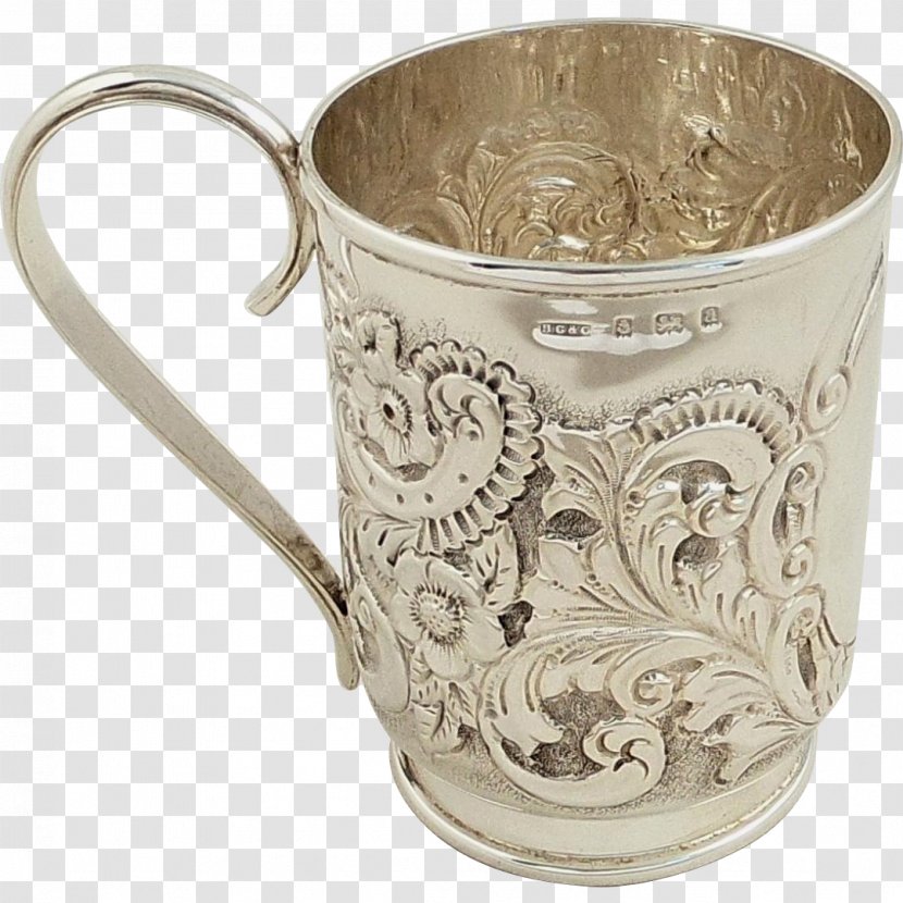 Sterling Silver Coffee Cup Mug - Pitcher Transparent PNG