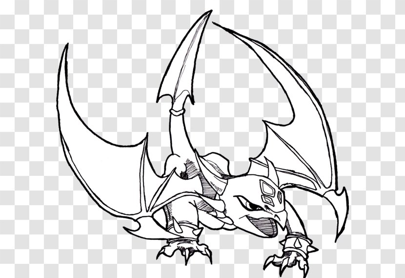 Line Art Cynder Fan Drawing - Monochrome - Brother Cartoon Transparent PNG