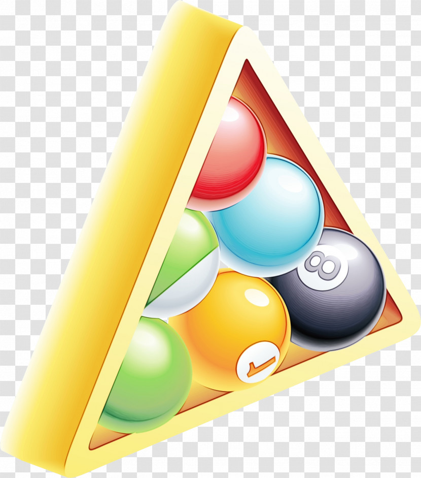 Billiard Ball Yellow Billiards Meter Transparent PNG