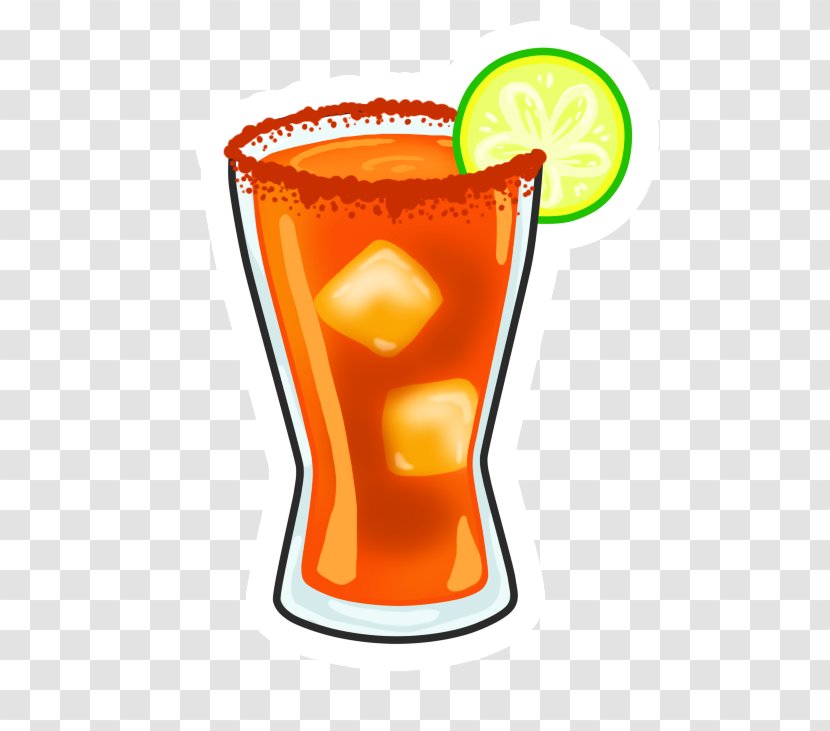 Michelada Cocktail Orange Drink Emoji - Cartoon Transparent PNG