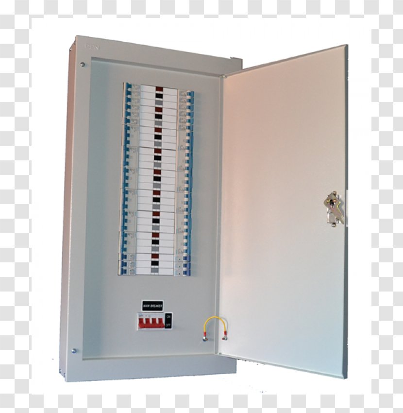 Circuit Breaker Distribution Board Three-phase Electric Power Consumer Unit Single-phase - Threephase - Schneider Transparent PNG