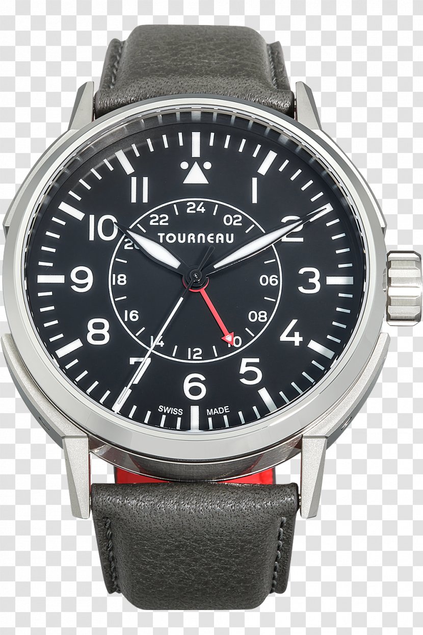 Watch Tourneau Clock Chronograph Seiko - Strap - Aviator Transparent PNG