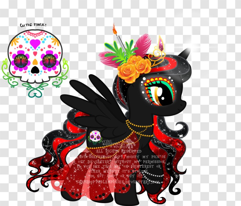 My Little Pony Calavera Winged Unicorn Art Transparent PNG