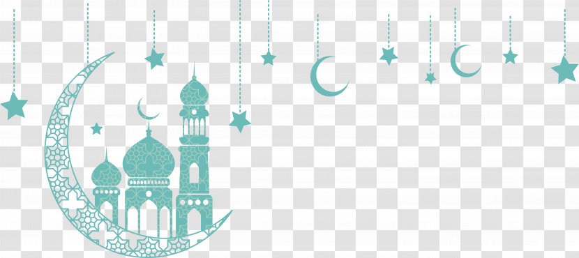 Islam Eid Al-Fitr Ramadan Quran - Text - Green Moon Church Ornaments Transparent PNG