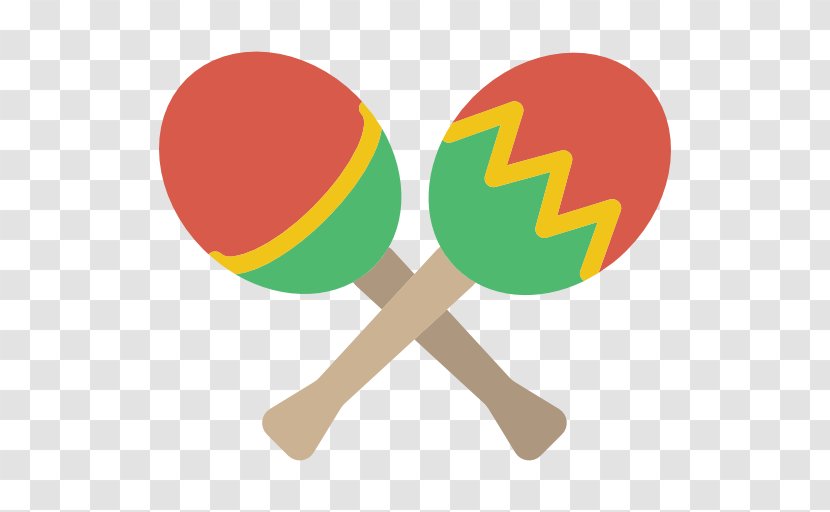 Maraca Icon - Silhouette - Two Table Tennis Racket Transparent PNG