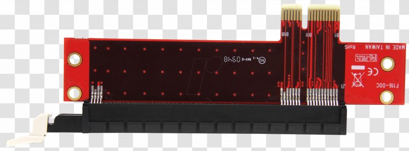 PCI Express Conventional StarTech.com Edge Connector Adapter - Pci - Low Profile Transparent PNG