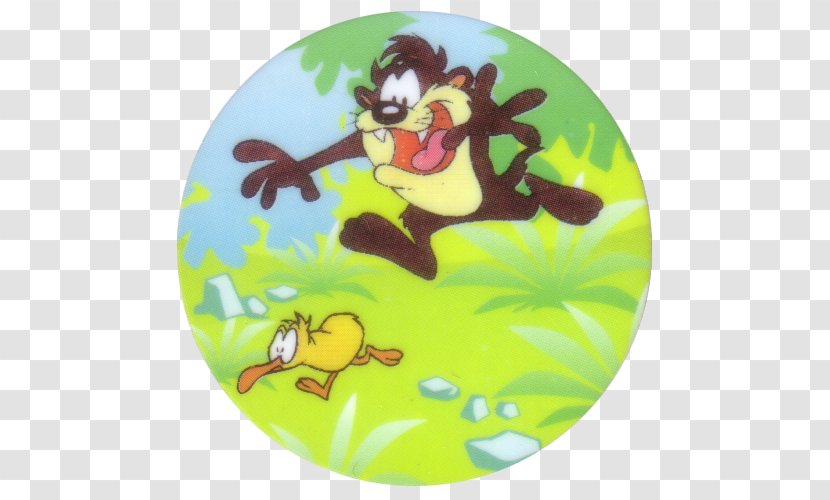 Tasmanian Devil Milk Caps Tazos Looney Tunes Cartoon - Vertebrate - Taz Mania Transparent PNG