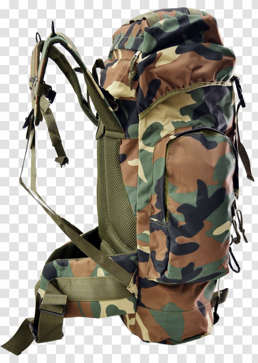 Backpacking Hiking Tent Military - Backpack Transparent PNG