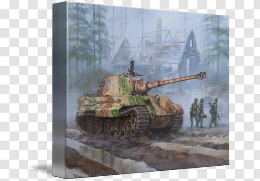 Tank Battle Of The Bulge Second World War Tiger II Art - Wehrmacht Transparent PNG