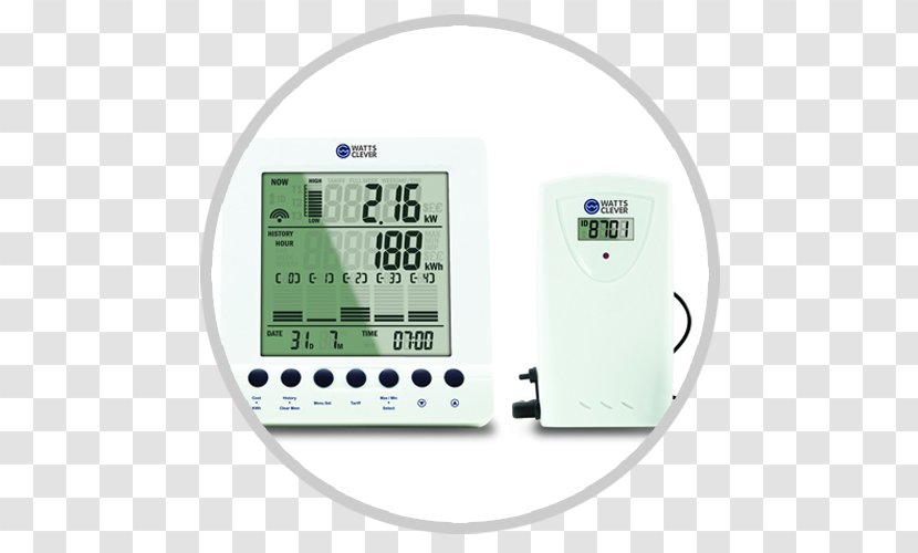 Electricity Meter Electric Energy Consumption Home Monitor Watt - Measuring Instrument - Save Transparent PNG