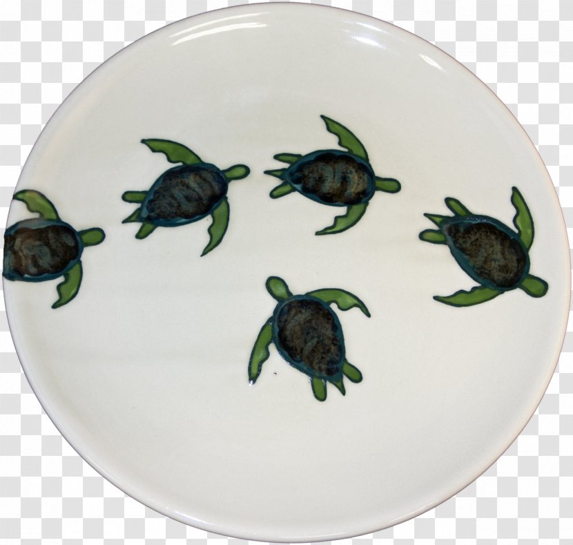 Banana Patch Studio Celadon Sea Turtle Pottery - Dishware - Hand-painted Transparent PNG