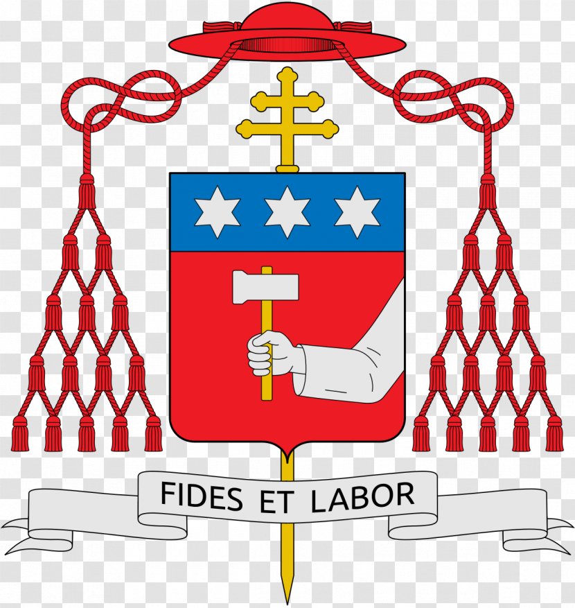 Almo Collegio Capranica Coat Of Arms Cardinal Catholicism Heraldry - Galero Transparent PNG