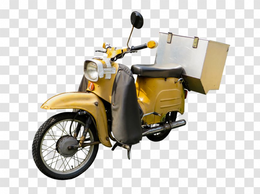 Scooter Car Moped Motorcycle Vehicle - Vintage Transparent PNG