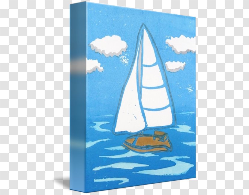 Animated Cartoon Water Sky Plc - Aqua - Watercolor Sailing Boat Transparent PNG