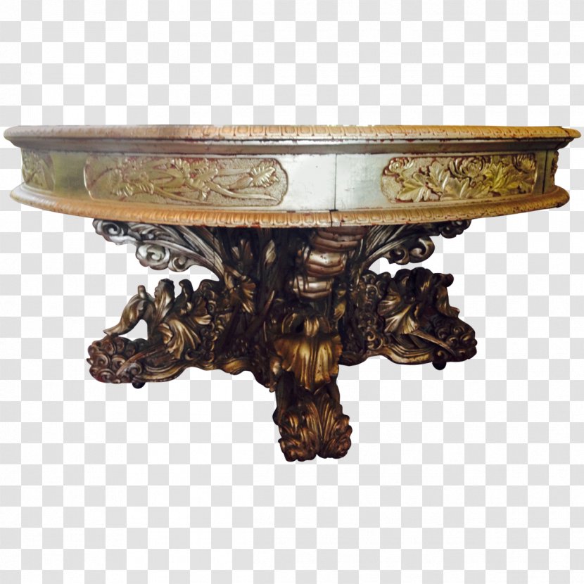 Coffee Tables 01504 Bronze Antique - Exquisite Carving. Transparent PNG