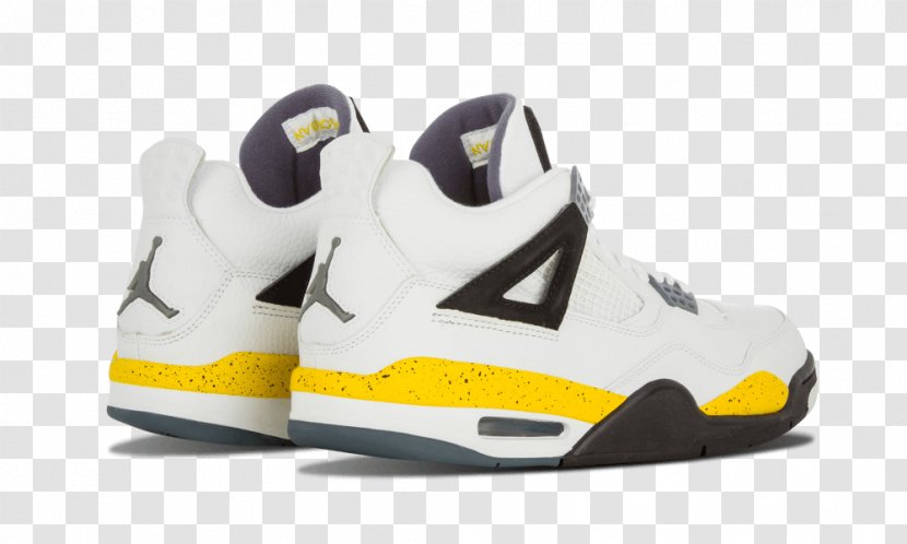 Air Jordan Sneakers White Yellow Basketball Shoe - Orange - Remember History Transparent PNG