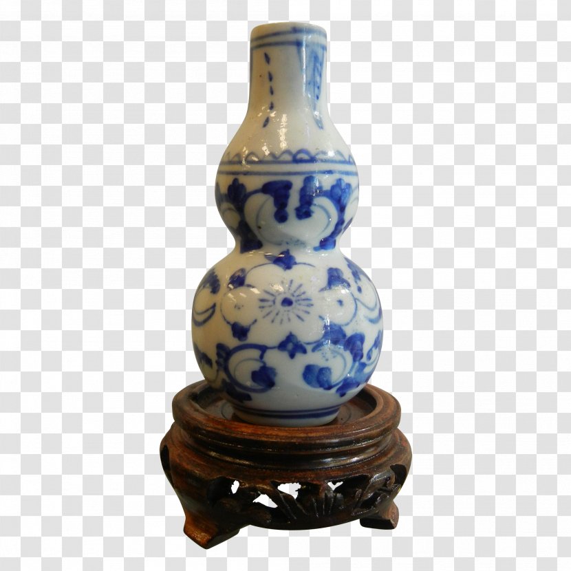 Ceramic Vase Porcelain Pottery Cobalt Blue - Artifact Transparent PNG
