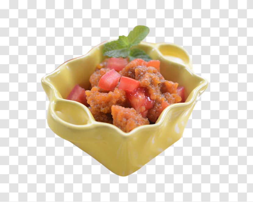 Tomato Juice Chicken French Fries Vegetarian Cuisine Sweet And Sour - Dish - Rice Flower Transparent PNG