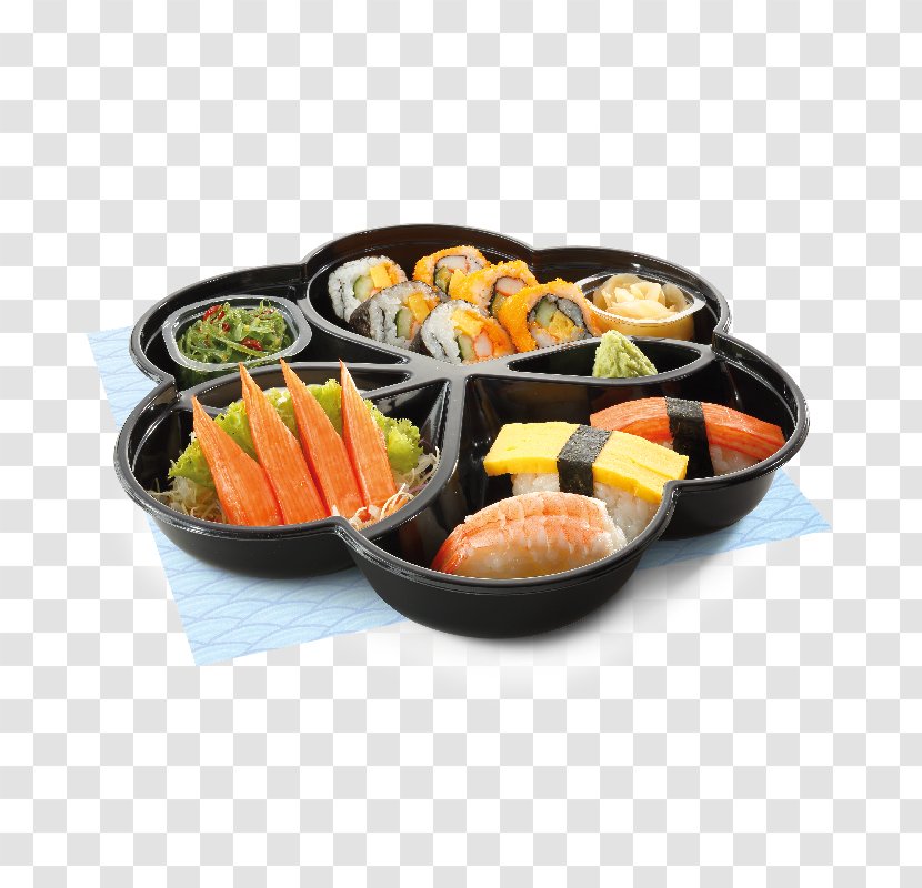Japanese Cuisine Bento Plate Sushi Food - Asian Transparent PNG
