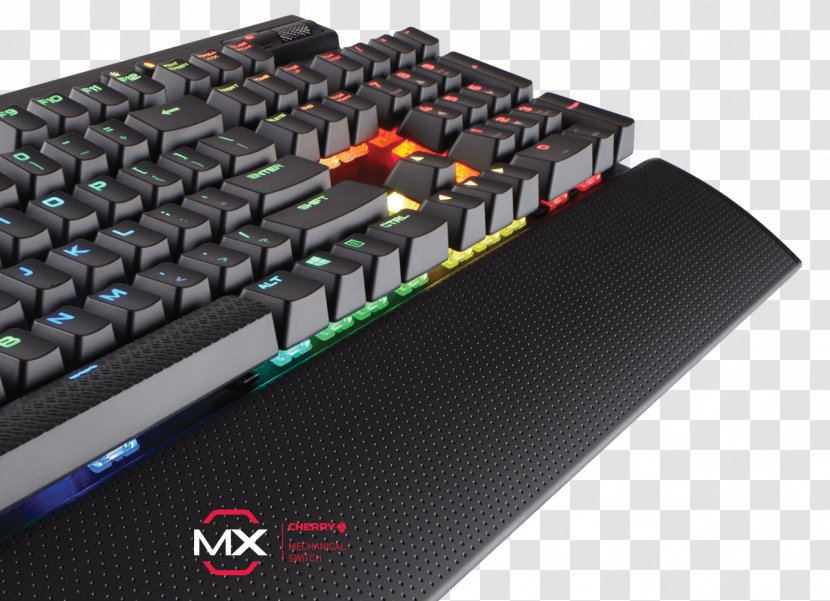 Computer Keyboard Corsair Gaming K70 Cherry MX RGB Rapidfire Speed RAPIDFIRE LUX - Backlight Transparent PNG